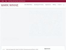 Tablet Screenshot of markwinne.com